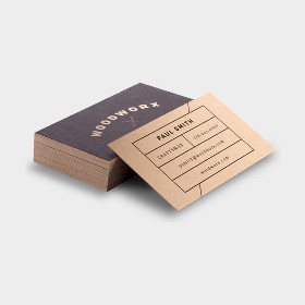 Tarjetas de Visita Kraft: Vista general