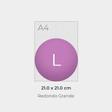 Pegatinas Redondas: Medidas