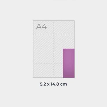Marcapáginas Reciclado: Medidas