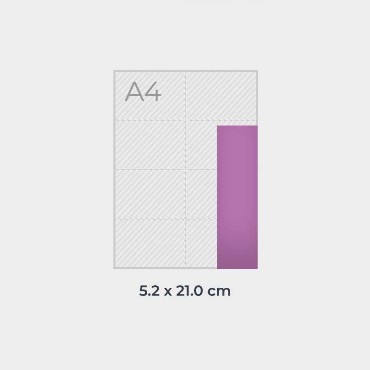 Marcapáginas Reciclado: Medidas