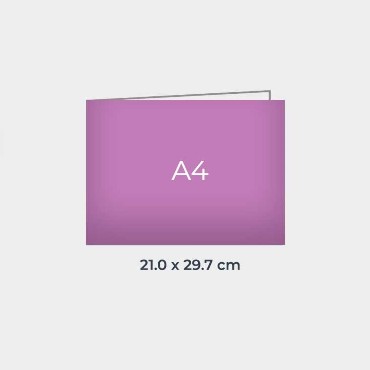 Dípticos papel reciclado: Medidas