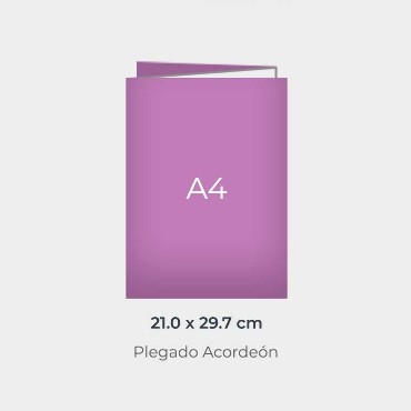 Trípticos Reciclados: Medidas