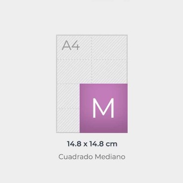 Flyer Cuadrado: Medidas