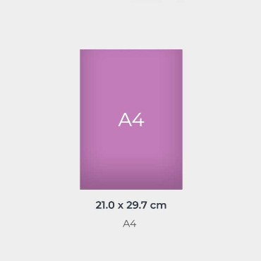 Papel de Carta A4: Medidas